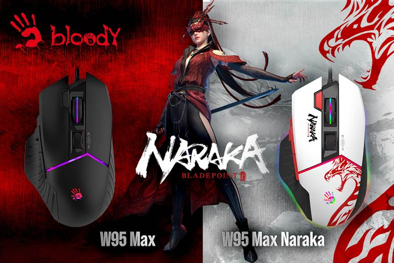 Профессиональный сенсор и быстрый отклик: игровая мышь Bloody W95 Max